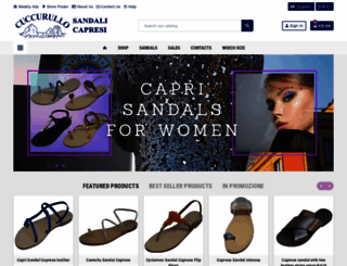 caprisandals.it screenshot