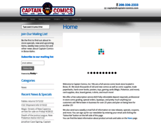 captain-comics.com screenshot