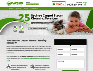 captaincarpetcleaning.com.au screenshot