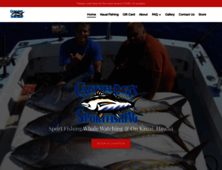 captaindonsfishing.com screenshot