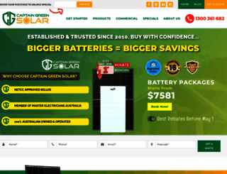 captaingreen.com.au screenshot
