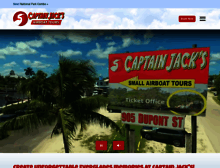captainjacksairboattours.com screenshot