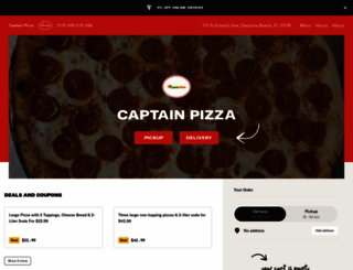 captainpizzamenu.com screenshot