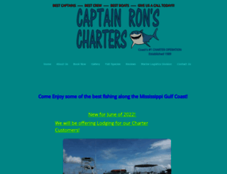captainronscharters.com screenshot
