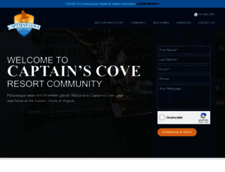 captainscoveliving.com screenshot