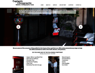 captanischiropractic.com screenshot