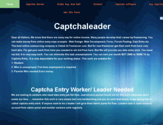 captchaleader.com screenshot