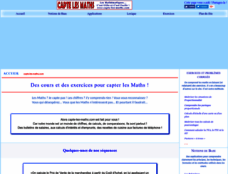 capte-les-maths.com screenshot