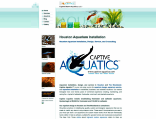 captive-aquatics.com screenshot