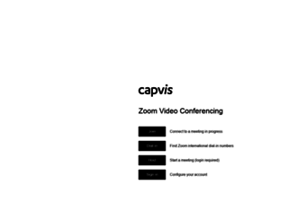 capvis.zoom.us screenshot