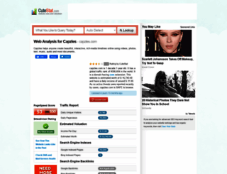 capzles.com.cutestat.com screenshot