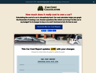 car-cost-calculator.com screenshot