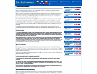 car-hire-insurance.co.uk screenshot