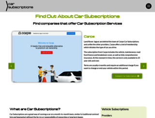 car-subscriptions.co.uk screenshot