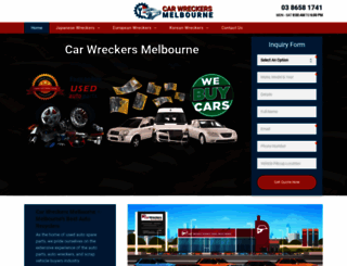 car-wreckers-melbourne.com.au screenshot
