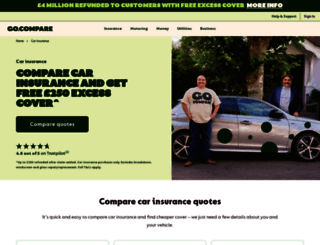 car.gocompare.com screenshot