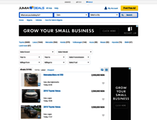 car.jumia.com.ng screenshot