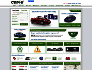 car4u.com.pk screenshot