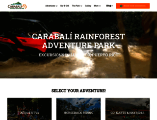 carabalirainforestpark.com screenshot