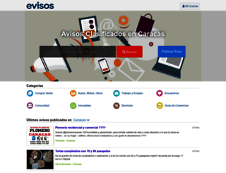 caracas.evisos.com.ve screenshot