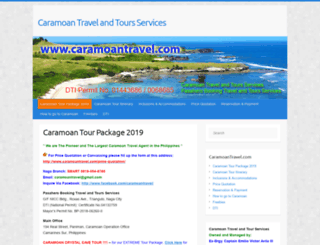 caramoantravel.com screenshot