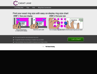 caratlane.findmyringsize.com screenshot