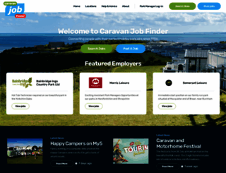 caravan-jobfinder.co.uk screenshot