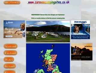 caravancampingsites.co.uk screenshot