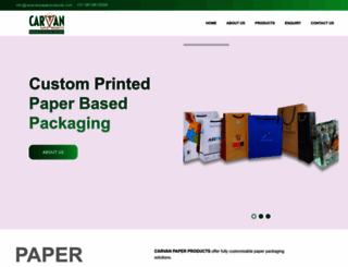 caravanpaperproducts.com screenshot