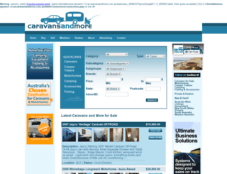 caravansandmore.com.au screenshot