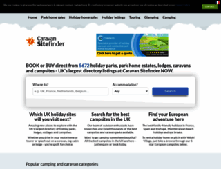 caravansitefinder.co.uk screenshot