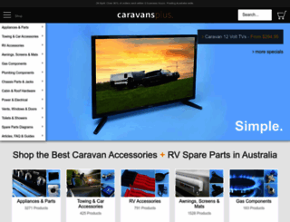 caravansplus.com.au screenshot
