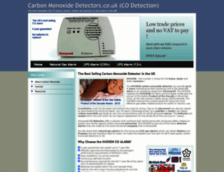 carbon-monoxide-detectors.co.uk screenshot