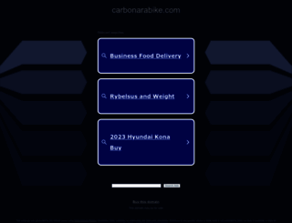 carbonarabike.com screenshot