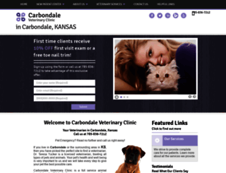 carbondalevetclinic.com screenshot