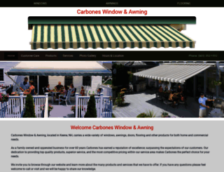 carboneswindowandawning.com screenshot