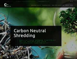carbonneutralshredding.com screenshot