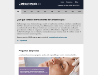 carboxiterapia.pe screenshot