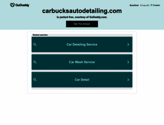 carbucksautodetailing.com screenshot