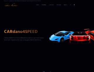 cardano4speed.com screenshot