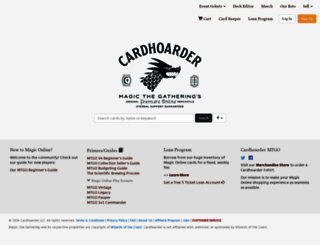 cardhoarder.com screenshot