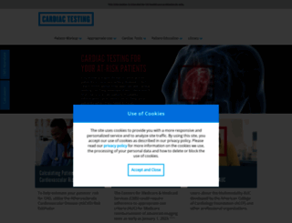 cardiactesting.com screenshot