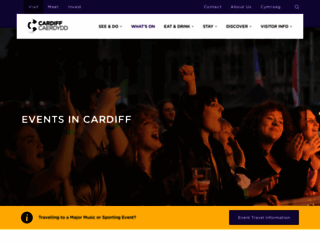 cardiff-events.com screenshot