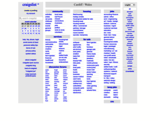 cardiff.craigslist.org screenshot