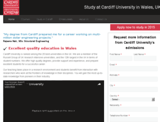 cardiff.studyinternational.com screenshot