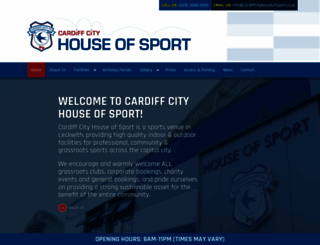cardiffcityhouseofsport.co.uk screenshot