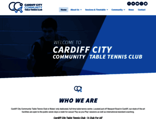 cardiffcitytabletennisclub.co.uk screenshot