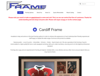 cardiffframe.com screenshot