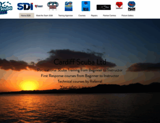 cardiffscuba.co.uk screenshot