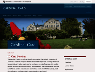 cardinalcard.cua.edu screenshot